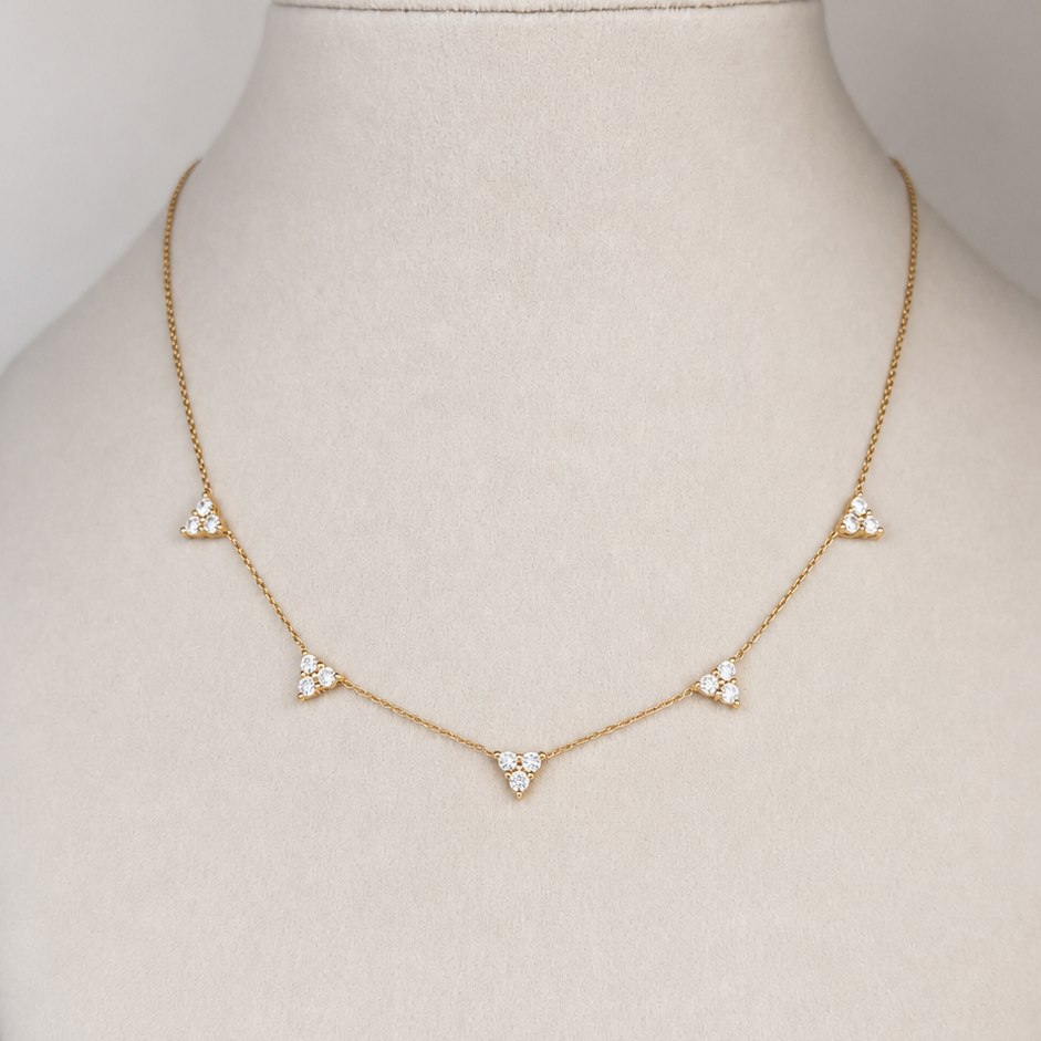Five Pendant Necklace