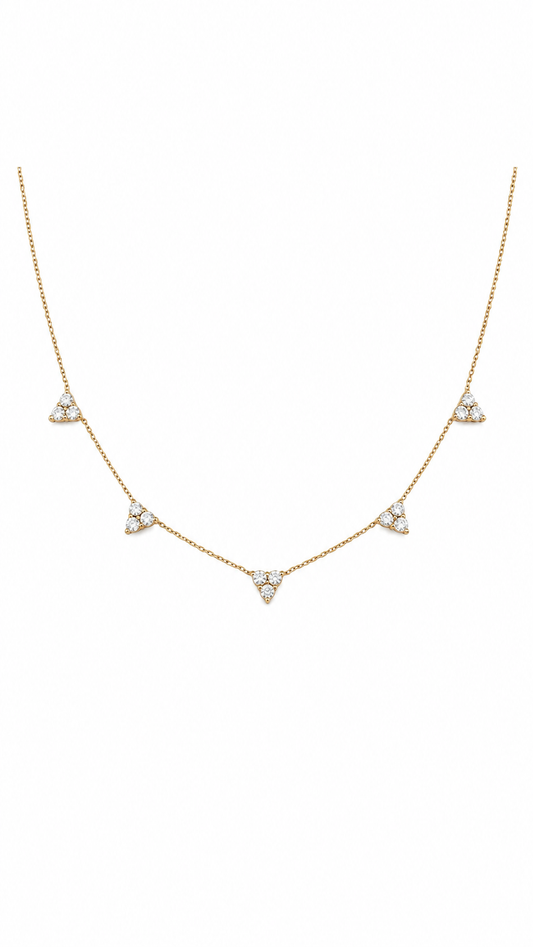 Five Pendant Necklace
